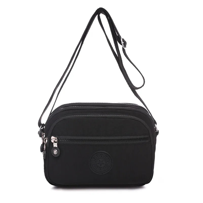 Retro Solid Ladies Canvas Mini Messenger Bag Leisure Shoulder Bag
