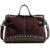 Leopard Leather Handbag Tote Vintage High Shopping Bag Shoulder Bag