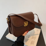 Retro Women PU Leather Shoulder Bags Flap Crossbody Bags