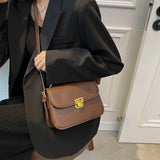 Retro Women PU Leather Shoulder Bags Flap Crossbody Bags