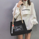Retro Women Shopping Bag Canvas Cloth Shoulder Handbag