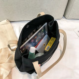 Retro Women Shopping Bag Canvas Cloth Shoulder Handbag