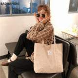 Retro Women's Shoulder Bag Canvas Buckle Tote Bag