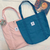 Retro Women's Canvas Shoulder Bag Small Fresh Tote Bag