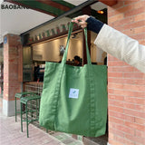 Retro Women's Shoulder Bag Canvas Buckle Tote Bag