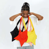Y2k Solid Color Canvas Shoulder Bag