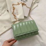 Rhombic Contrast Women's Bag Texture Shoulder Bag Retro Painted Handbags
