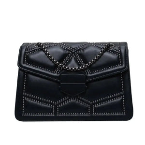 Rivet Chain PU Leather Crossbody Bags For Women