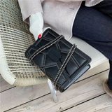 Rivet Chain PU Leather Crossbody Bags For Women