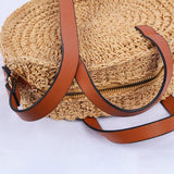 Hand-woven Straw Bag Shoulder Bag Handbag Woman Girl Messenger Bag