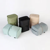 Round Women Cosmetic Bag Makeup Case Beautician Toiletry Kit
