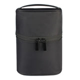 Round Women Cosmetic Bag Makeup Case Beautician Toiletry Kit