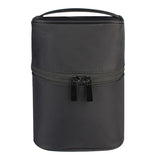 Round Women Cosmetic Bag Makeup Case Beautician Toiletry Kit