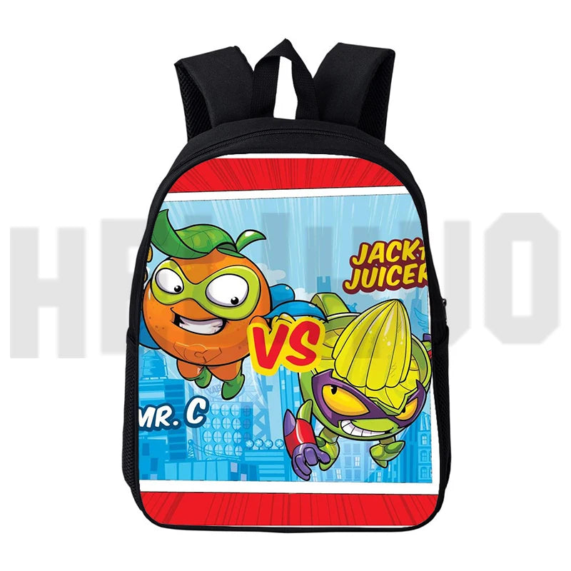 Anime Zings Series Backpack Children Cartoon Superzings Bag for Teenager