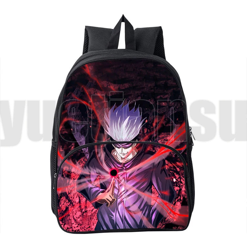 Jujutsu Kaisen 3D Backpack 16 Inch Canvas School Bag for Kids