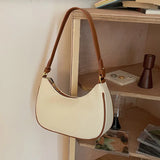 Half Moon Hobo Handbag Women Totes Zipper Underarm Bag