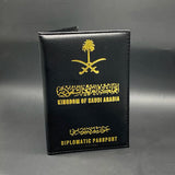 Saudi Arabia Passport Holder Women Pu Leather Cover DIPLOMATIC Passport Case