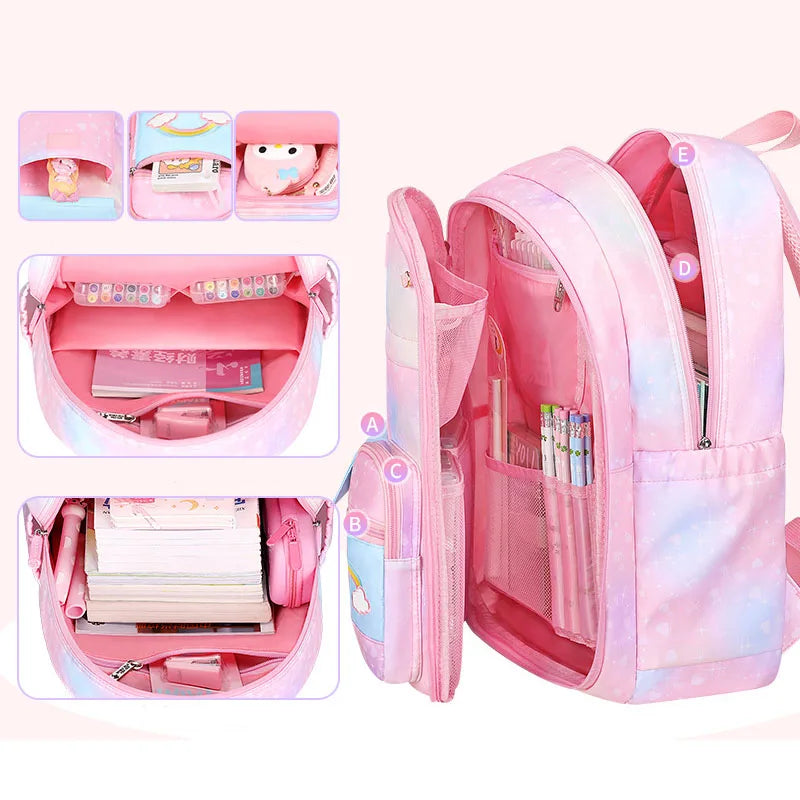 Ultra Light Chiropractor School Bag for Girls - Waterproof Small Backpack