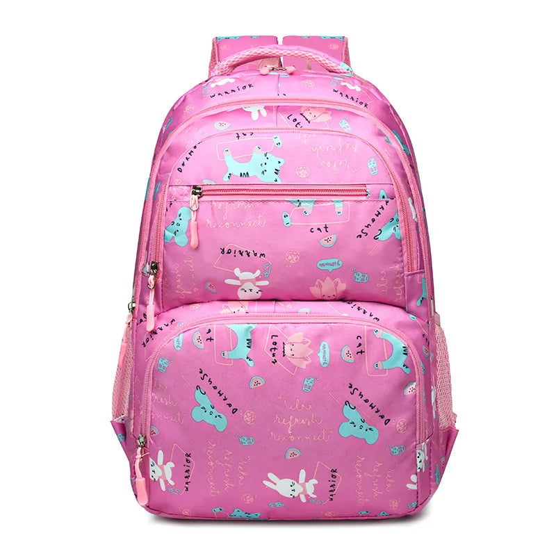 Fashionable Spine Care Backpack for Girls 6-12 Years Old