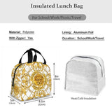 Floral Insulated Lunch Bag for Kids and Adults
