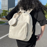 Schoolbag Female Canvas College Student Backpack