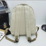 Schoolbag Female Canvas College Student Backpack