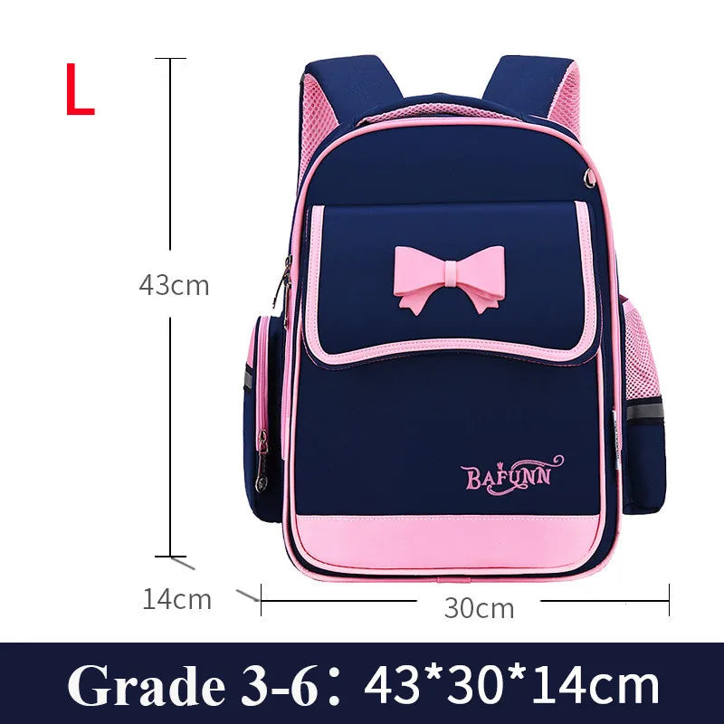 Primary School Girls Backpack for 6-12 Years Lightweight Bag