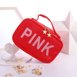 Sequined Pink Make-up Bag Travel Edition
