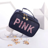 Sequined Pink Make-up Bag Travel Edition