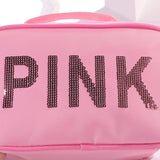 Sequined Pink Make-up Bag Travel Edition