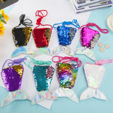 Sequins Mermaid Coin Purse Mini Bags Baby Girl Money Change Wallet