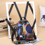 Camouflage Shell Backpack Women Dual-use Anti-theft Outdoor Travel Backpack