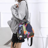 Camouflage Shell Backpack Women Dual-use Anti-theft Outdoor Travel Backpack