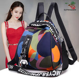 Camouflage Shell Backpack Women Dual-use Anti-theft Outdoor Travel Backpack