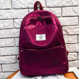 Shiner Women Backpack Solid Preppy Casual Backpack for Teenage Girls
