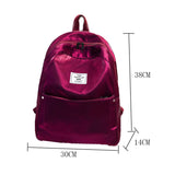 Shiner Women Backpack Solid Preppy Casual Backpack for Teenage Girls Female Scho