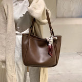 Retro Women's Shoulder Bag Soft Leather Tote Bag