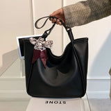 Retro Soft Leather Tote Bag Shoulder Bag for Women