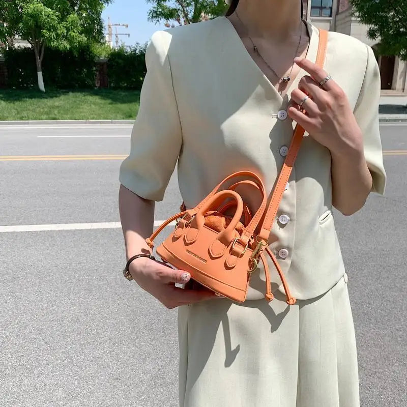Small Shoulder Bag Crossbody Bags for Women Solid Female Handle Bag
