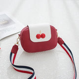 Solid Crossbody Bag for Women Fruits Small Zipper Handle Bag