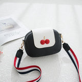 Solid Crossbody Bag for Women Fruits Small Zipper Handle Bag