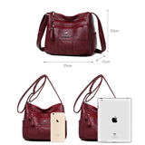 Women's Soft PU Leather Shoulder Bag Crossbody Bag Big Capacity