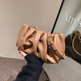 Shoulder Bags For Women Tote Handbag De Luxe Femme Folds Dumplings Totes Soft Ro