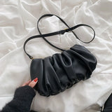 Shoulder Bags For Women Tote Handbag De Luxe Femme Folds Dumplings Totes Soft Ro