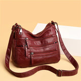 Women's Shoulder Crossbody Bag High PU Leather Messenger Handbag