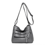 Women's Shoulder Crossbody Bag High PU Leather Messenger Handbag