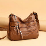 Women's Shoulder Crossbody Bag High PU Leather Messenger Handbag