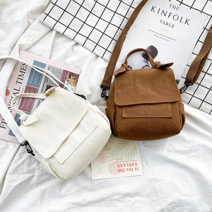 Canvas Crossbody Bag Messenger Bag Shoulder Bag For Women