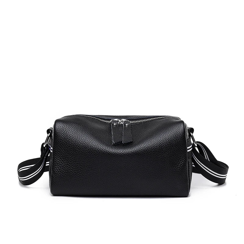 Cowhide Women's Handbag Small Messenger Bag Solid Shoulder Crossbod