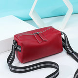 Cowhide Women's Handbag High Leather Small Messenger Bag Solid Shoulder Crossbod